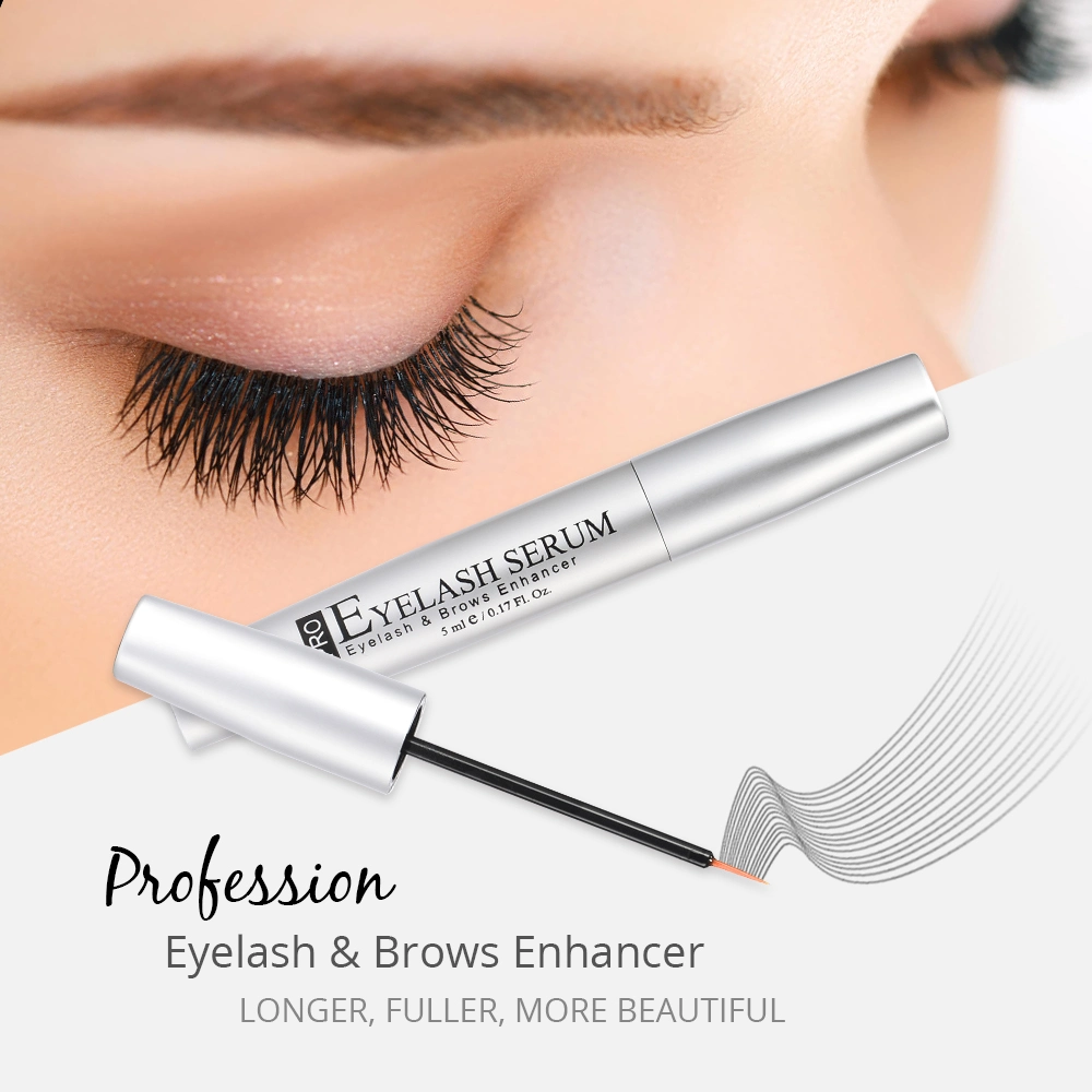 Custom Logo Herbal Thick Long Eye Treatment Eyelash Serum Eyebrow Growth