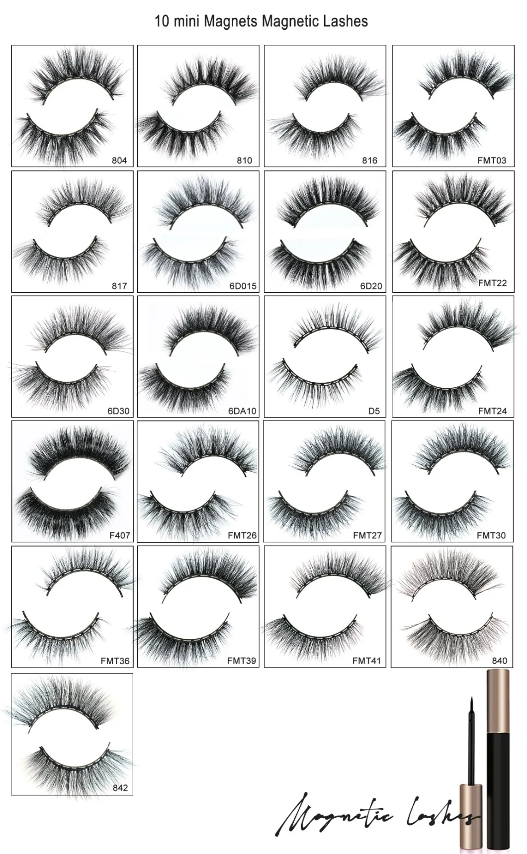 OEM Eyelash Strips Factory Ocustom Case Faux Mink Eyelashes High Quality Handmade Silk Fluffy 3D Full Strip Lashes for Wholesale