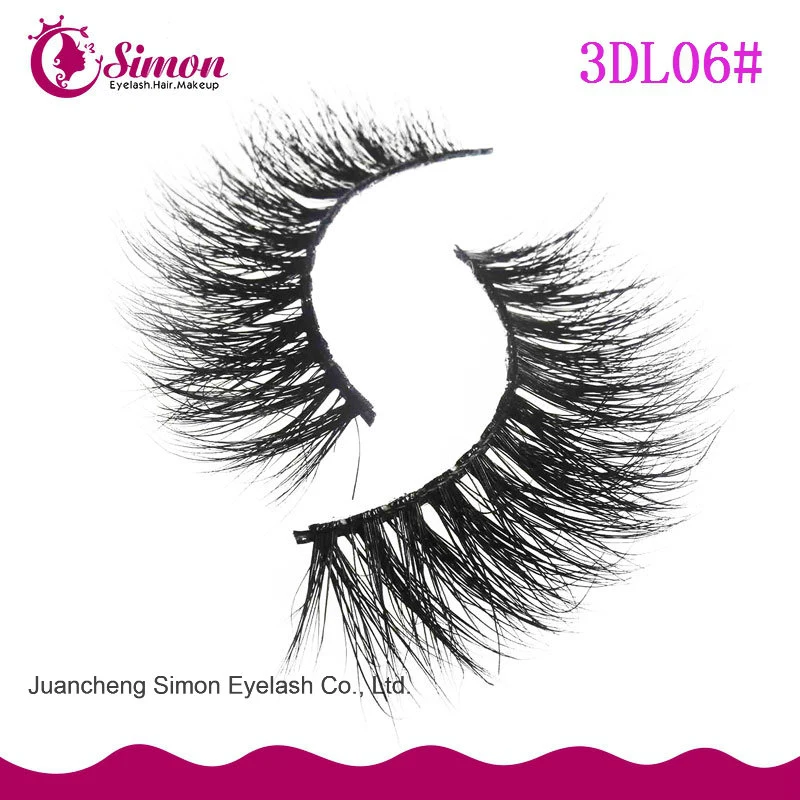 Top Quality Natural Hair Eyelashes 3D Mink Strip Lashes