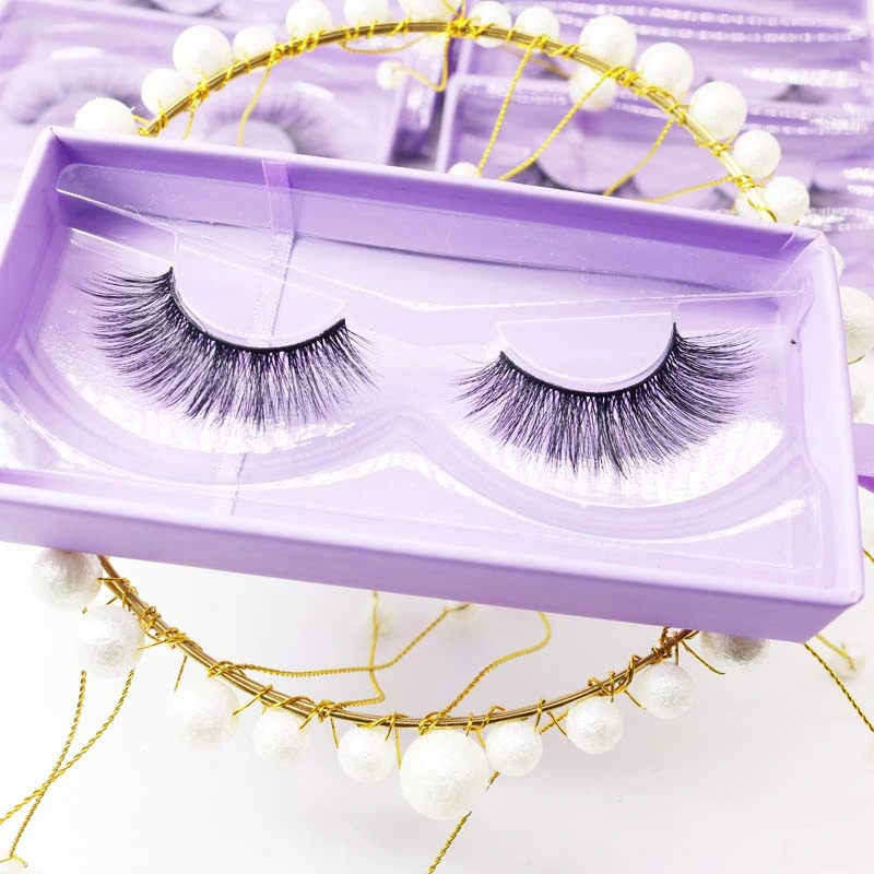 OEM Eyelash Strips Factory Ocustom Case Faux Mink Eyelashes High Quality Handmade Silk Fluffy 3D Full Strip Lashes for Wholesale