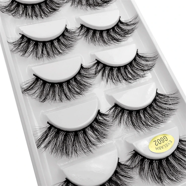 5 Pairs False Eyelashes Thick Mink Eyelashes 3D Mink Lashes Natural False Lashes Eyelash Extension Cilios Maquiagem